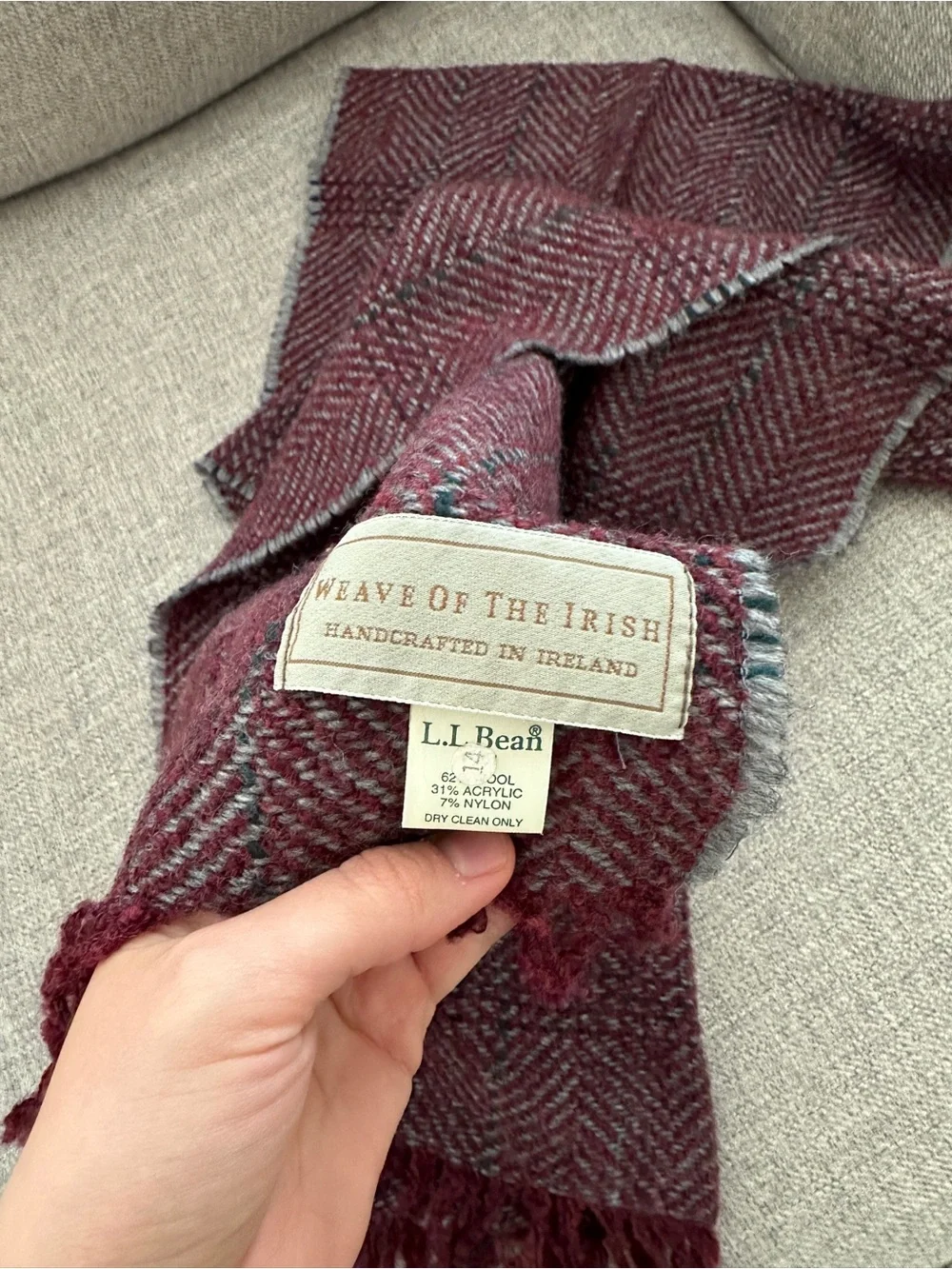 L.L. Bean deep maroon